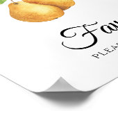 Pear bridal shower Favors please take one  ポスター (角)