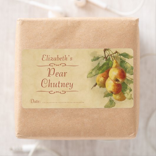 Pear Canningラベル ラベル (インサイチュ)