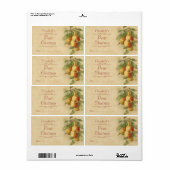 Pear Canningラベル ラベル (フルシート)