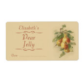 Pear Canningラベル ラベル (正面)