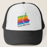 Pear Computers -レトロApple Computers Parody Hat キャップ<br><div class="desc">レトロおもしろいなApple Computersのロゴとスローガンのパロディ</div>