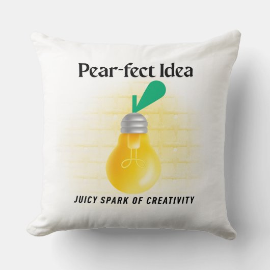 Pear-fectアイディア クッション (正面)