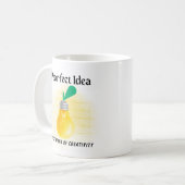 Pear-fectアイディア コーヒーマグカップ (正面左)