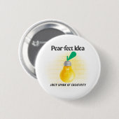 Pear-fectアイディア 缶バッジ (正面&裏面)