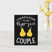 Pear-Fectカップル結婚おめでとうW カード (黄色い花)