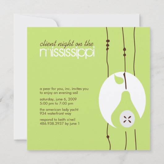 Pear For You招待状 招待状 (裏面)