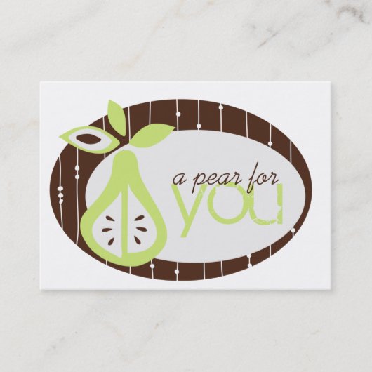Pear For You Chubby Business Card 名刺 (正面)