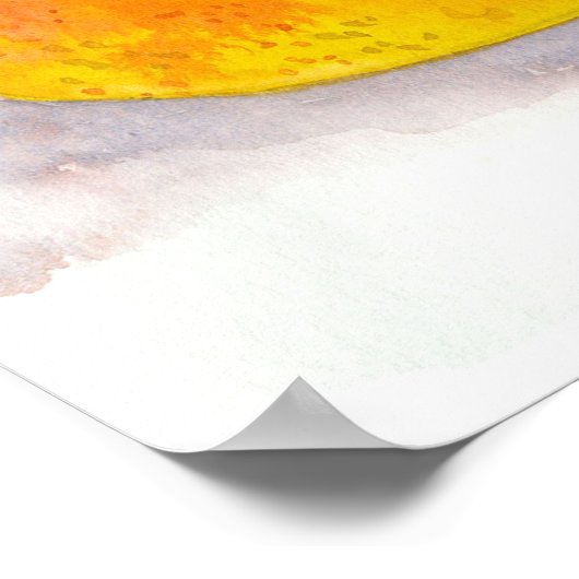 Pear Fresh Fruit Kitchen Scripture Give Thanks ポスター (角)