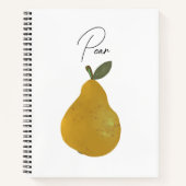 Pear Fruit Illustration  ノートブック (正面)