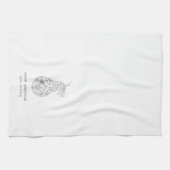 Pear in Bloom キッチンタオル (横)