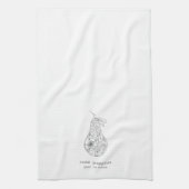 Pear in Bloom キッチンタオル (縦)