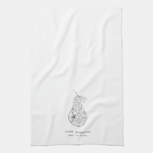 Pear in Bloom キッチンタオル (縦)
