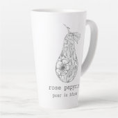 Pear in Bloom Latte Mok カフェラテマグ (右アングル)