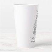 Pear in Bloom Latte Mok カフェラテマグ (正面)