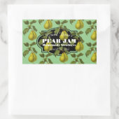 Pear Jamラベルヴィンテージスタイル 長方形シール (バッグ)