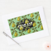 Pear Jamラベルヴィンテージスタイル 長方形シール (封筒)