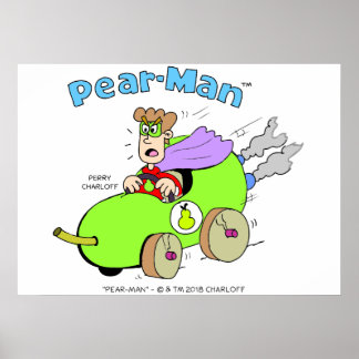 Pear-Man PearmanでPearMobileのポスターを運転 ポスター