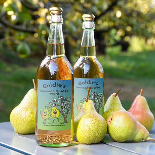 Pear Pals Cartoonコンポおもしろいートパイと続き フードラベル