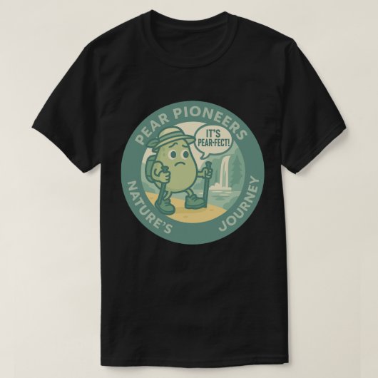 Pear Pioneers Nature's Journey Tシャツ (デザイン正面)