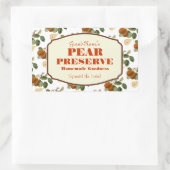 Pear Preserve Jamラベル 長方形シール (バッグ)