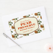 Pear Preserve Jamラベル 長方形シール (封筒)