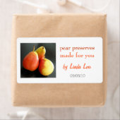 Pear Preservesまたはjamラベル ラベル (インサイチュ)