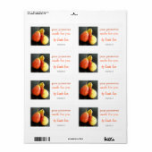 Pear Preservesまたはjamラベル ラベル (フルシート)