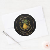 Pear Serenity – Artisan Jam Label ラウンドシール (封筒)