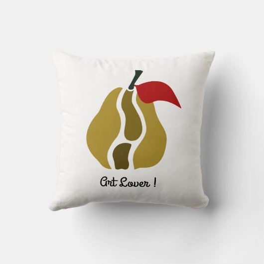 Pear Splitting Art クッション (裏面)