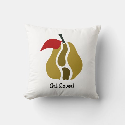 Pear Splitting Art クッション (正面)