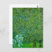 Pear Treeポストカードの下のGustavクリムトバラ ポストカード (正面/裏面)