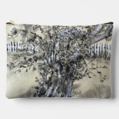 Pear Tree and Pickets / Artist Larry Lerew アクセサリーポーチ (正面)