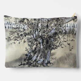 Pear Tree and Pickets / Artist Larry Lerew アクセサリーポーチ