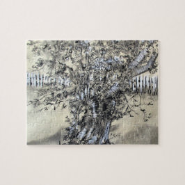 Pear Tree and Pickets / Artist Larry Lerew ジグソーパズル