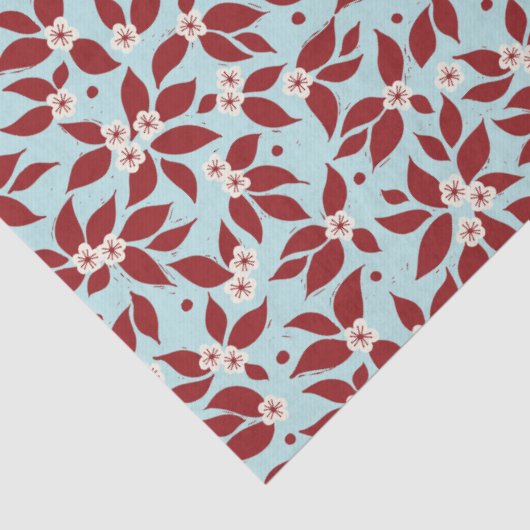 Pear Tree Holiday - Cranberry Red 薄葉紙 (詳細)