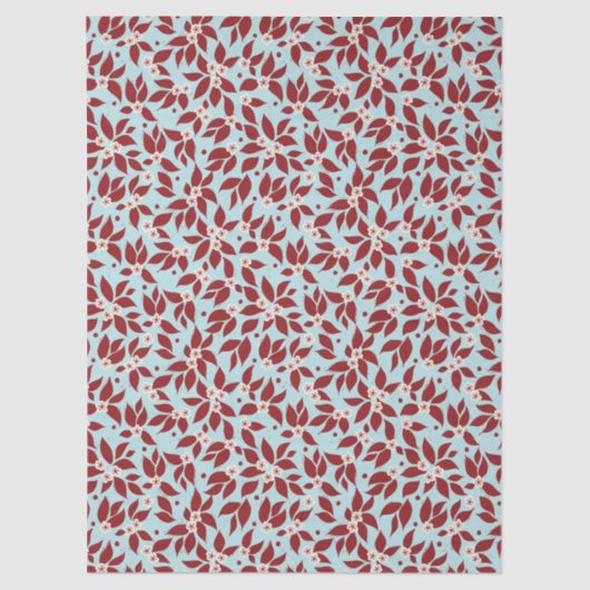 Pear Tree Holiday - Cranberry Red 薄葉紙 (正面)