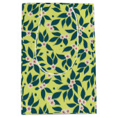 Pear Tree Holiday - Evergreen ミディアムペーパーバッグ (正面)