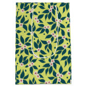 Pear Tree Holiday - Evergreen ミディアムペーパーバッグ (裏面)