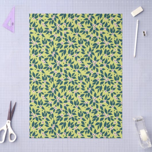 Pear Tree Holiday - Evergreen Tissue Paper 薄葉紙 (クラフト)