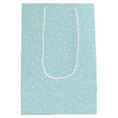 Pear Tree Holiday - Merry Berry - Frost Blue ミディアムペーパーバッグ (裏面)