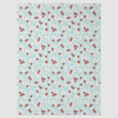 Pear Tree Holiday - Pear blossom - Cranberry Red 薄葉紙 (正面)