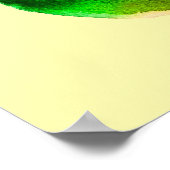 Pear watercolor green fruit ポスター (角)