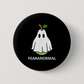 Pearanormal Cute Ghost Pear Halloween Costume Funn 缶バッジ (正面)