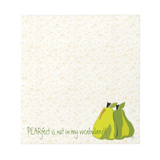 PEARfectではない ノートパッド (正面)