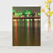 Pearl川の反射の挨拶状 カード (黄色い花)