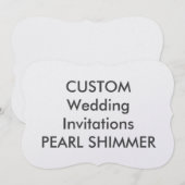 PEARL 110lb 7" x 5"ブラケット結婚式招待状 招待状 (正面/裏面)