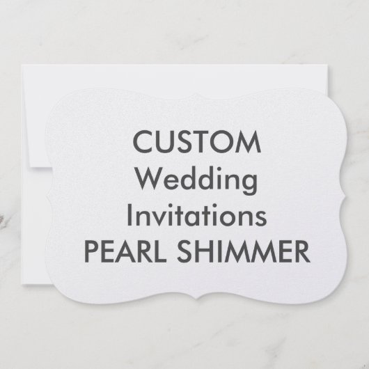 PEARL 110lb 7" x 5"ブラケット結婚式招待状 招待状 (正面)