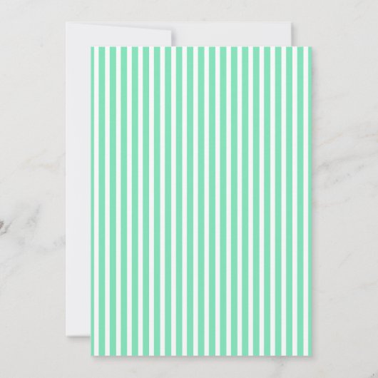 Pearl Aqua Plaid Holiday Open House Invitation 招待状 (裏面)