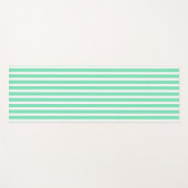 Pearl Aqua Vertical Stripped Yoga Mat ヨガマット (正面(横))