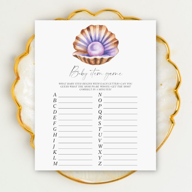 Pearl baby shower - Baby Item Game (クリエイターアップロード済み)